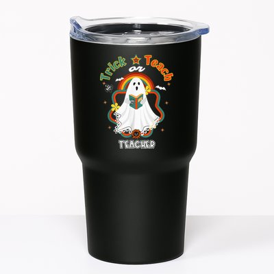 Groovy Retro Teacher Halloween Trick or Teach for professor Tumbler