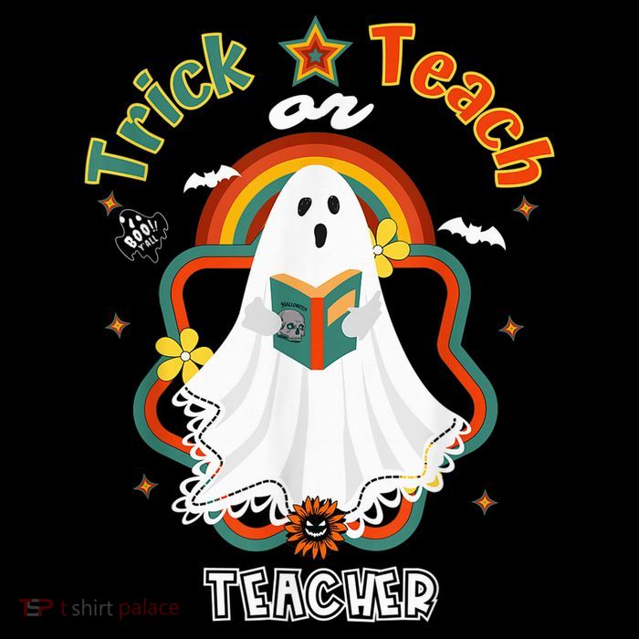 Groovy Retro Teacher Halloween Trick or Teach for professor Tall Sweatshirt