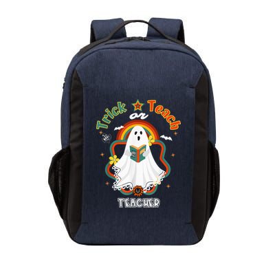 Groovy Retro Teacher Halloween Trick or Teach for professor Vector Backpack