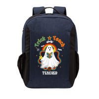 Groovy Retro Teacher Halloween Trick or Teach for professor Vector Backpack