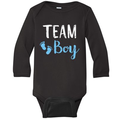 Gender reveal team matching family baby party supplies Baby Long Sleeve Bodysuit