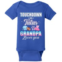 Gender Reveal Touchdowns Tutus Grandpa Matching Baby Party Baby Bodysuit