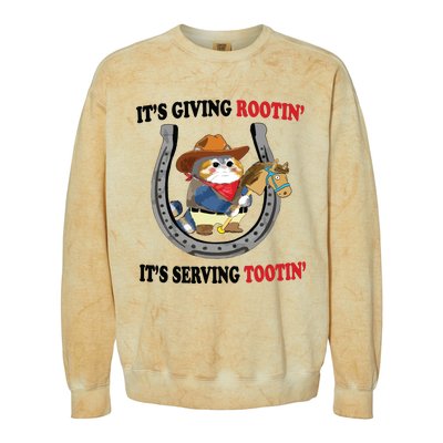 Giving Rootin Tootin Colorblast Crewneck Sweatshirt