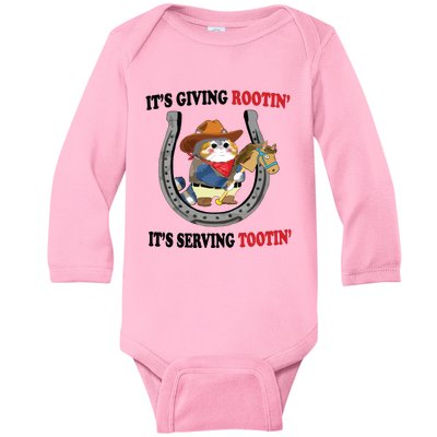 Giving Rootin Tootin Baby Long Sleeve Bodysuit