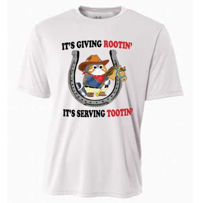 Giving Rootin Tootin Cooling Performance Crew T-Shirt