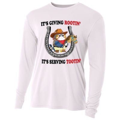 Giving Rootin Tootin Cooling Performance Long Sleeve Crew