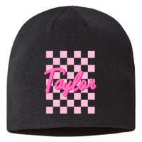 Girl Retro Taylor First Name Personalized Sustainable Beanie