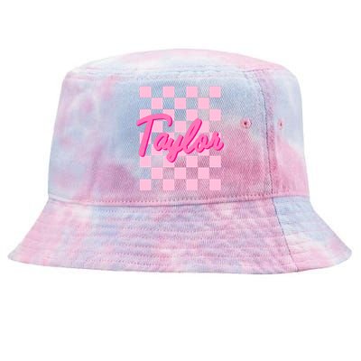 Girl Retro Taylor First Name Personalized Tie-Dyed Bucket Hat