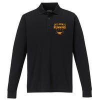 Gallimimus Running Team Performance Long Sleeve Polo