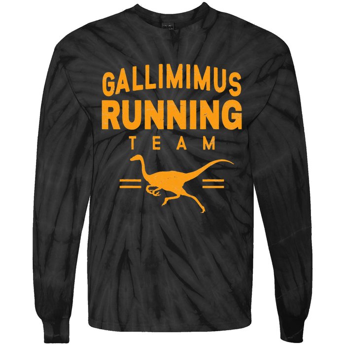 Gallimimus Running Team Tie-Dye Long Sleeve Shirt