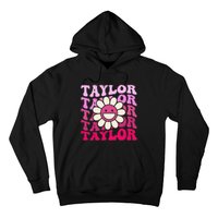 Girl Retro Taylor First Name Personalized Hoodie