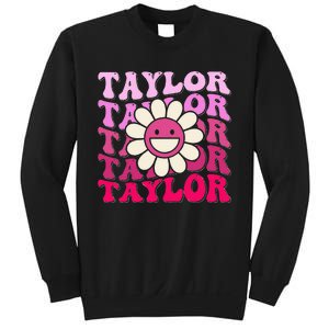 Girl Retro Taylor First Name Personalized Sweatshirt