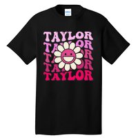 Girl Retro Taylor First Name Personalized Tall T-Shirt