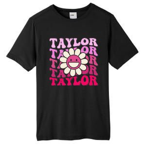 Girl Retro Taylor First Name Personalized Tall Fusion ChromaSoft Performance T-Shirt