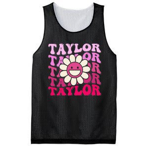 Girl Retro Taylor First Name Personalized Mesh Reversible Basketball Jersey Tank