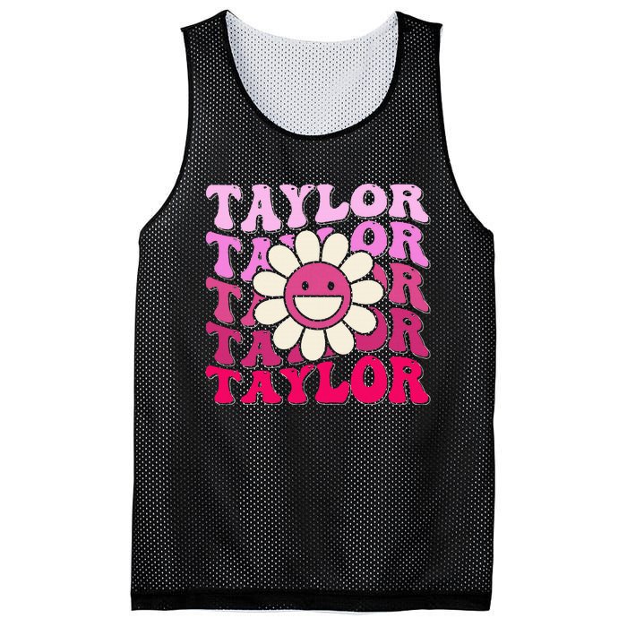 Girl Retro Taylor First Name Personalized Mesh Reversible Basketball Jersey Tank