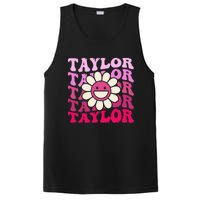 Girl Retro Taylor First Name Personalized PosiCharge Competitor Tank