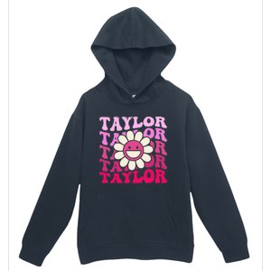 Girl Retro Taylor First Name Personalized Urban Pullover Hoodie