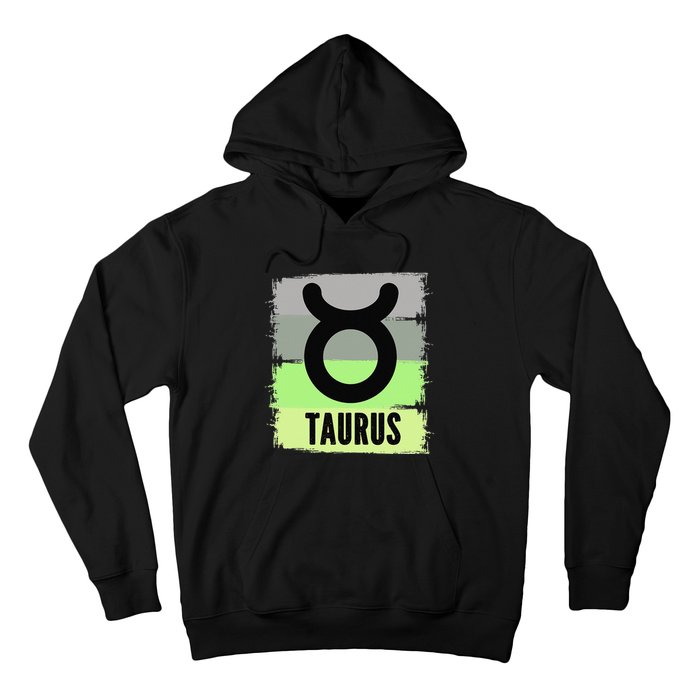 Green Retro Taurus Zodiac Birthday Born In May April Kings Hoodie