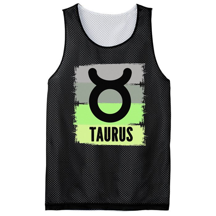 Green Retro Taurus Zodiac Birthday Born In May April Kings Mesh Reversible Basketball Jersey Tank