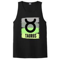 Green Retro Taurus Zodiac Birthday Born In May April Kings PosiCharge Competitor Tank