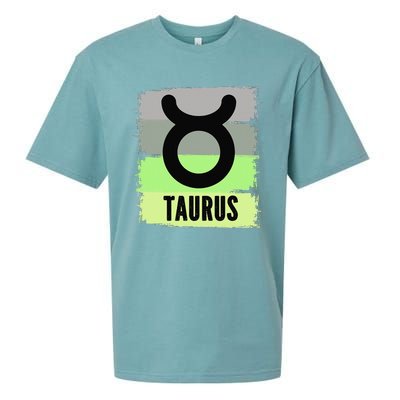 Green Retro Taurus Zodiac Birthday Born In May April Kings Sueded Cloud Jersey T-Shirt