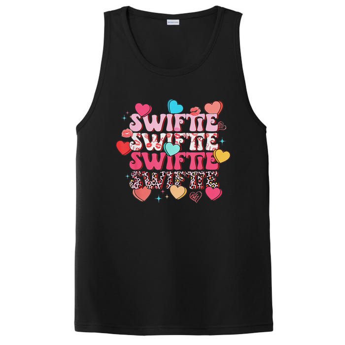 Girl Retro Taylor First Name Personalized Groovy 80S PosiCharge Competitor Tank