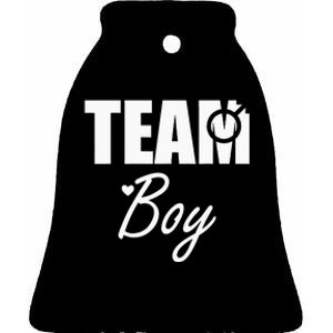 Gender Reveal Team Gender Reveal Baby Shower Ceramic Bell Ornament