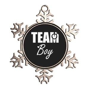 Gender Reveal Team Gender Reveal Baby Shower Metallic Star Ornament