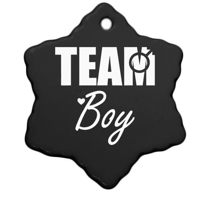 Gender Reveal Team Gender Reveal Baby Shower Ceramic Star Ornament