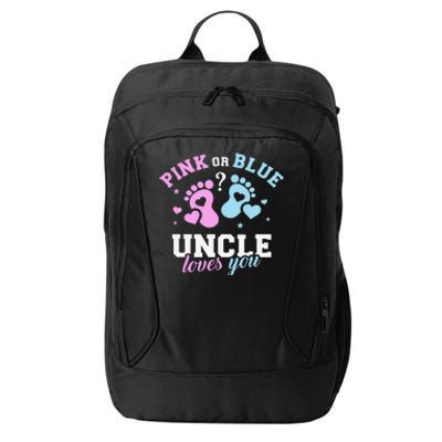 Gender reveal uncle City Backpack