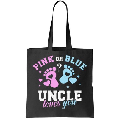 Gender reveal uncle Tote Bag