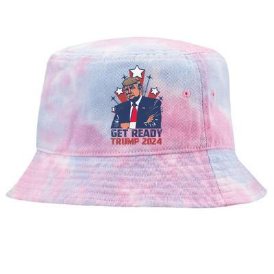 Get Ready: USA Donald Trump 2024 Presidential Election Tie-Dyed Bucket Hat