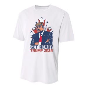 Get Ready: USA Donald Trump 2024 Presidential Election Performance Sprint T-Shirt