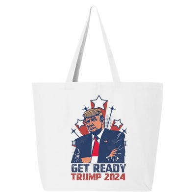 Get Ready: USA Donald Trump 2024 Presidential Election 25L Jumbo Tote