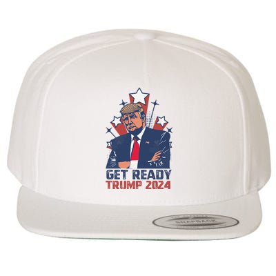 Get Ready: USA Donald Trump 2024 Presidential Election Wool Snapback Cap