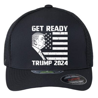 Get Ready: USA Donald Trump 2024 Presidential Election Flexfit Unipanel Trucker Cap