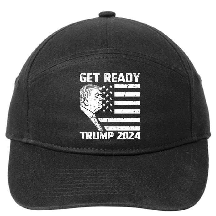 Get Ready: USA Donald Trump 2024 Presidential Election 7-Panel Snapback Hat