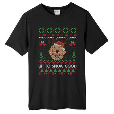 Golden Retriever Up To Snow Good Ugly Xmas Ugly Meaningful Gift Tall Fusion ChromaSoft Performance T-Shirt