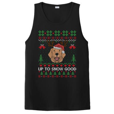 Golden Retriever Up To Snow Good Ugly Xmas Ugly Meaningful Gift PosiCharge Competitor Tank