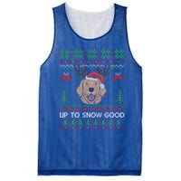 Golden Retriever Up To Snow Good Ugly Xmas Ugly Meaningful Gift Mesh Reversible Basketball Jersey Tank