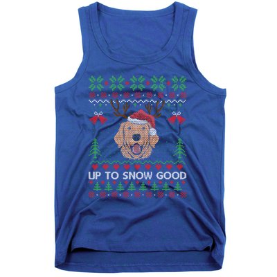 Golden Retriever Up To Snow Good Ugly Xmas Ugly Meaningful Gift Tank Top