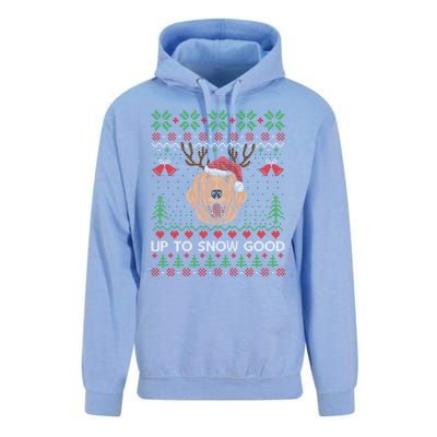 Golden Retriever Up To Snow Good Ugly Xmas Ugly Meaningful Gift Unisex Surf Hoodie