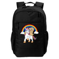 Goldendoodle Riding Unicorn Daily Commute Backpack