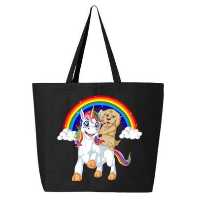 Goldendoodle Riding Unicorn 25L Jumbo Tote