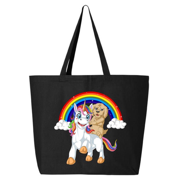 Goldendoodle Riding Unicorn 25L Jumbo Tote