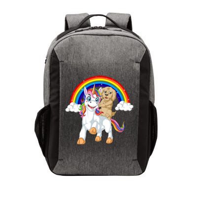 Goldendoodle Riding Unicorn Vector Backpack