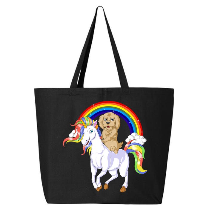 Goldendoodle Riding Unicorn 25L Jumbo Tote