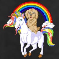 Goldendoodle Riding Unicorn 25L Jumbo Tote