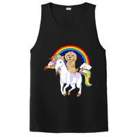 Goldendoodle Riding Unicorn PosiCharge Competitor Tank